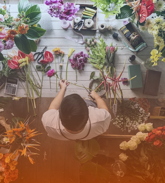 A picture of a flower store