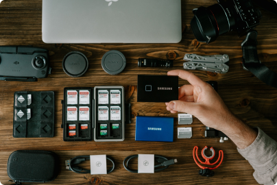 A picture of various gadgets