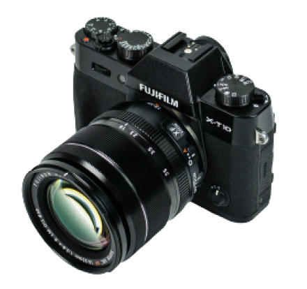 A picture of FujiFilm camera.